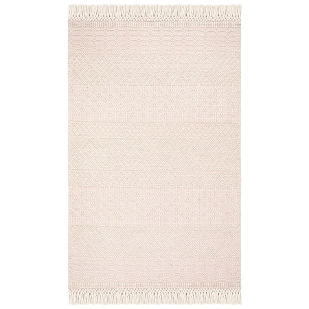 Safavieh 8 x 10 ft. Natura Hand Loomed Rectangle Rug, Ivory & Pink NAT852R-8
